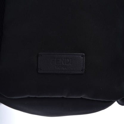 Fendi Nylon Vitello Elite Monster Eyes Rounded Backpack Black Yellow 8 of 8