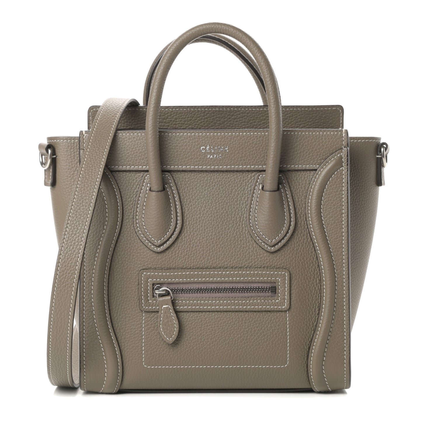Drummed Calfskin Nano Luggage Souris