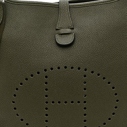Hermes Taurillon Maurice Evelyne III PM Vert Olive 8 of 11