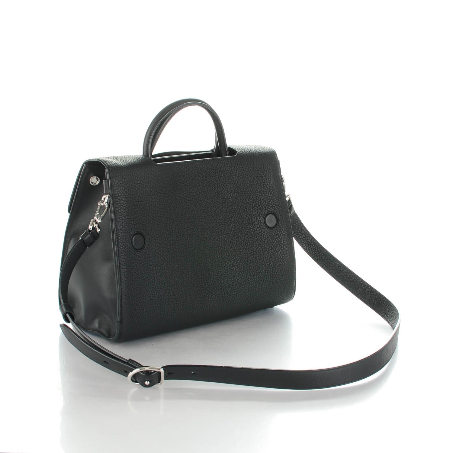 Christian Dior Grained Calfskin Medium Diorever Flap Black 3 of 7