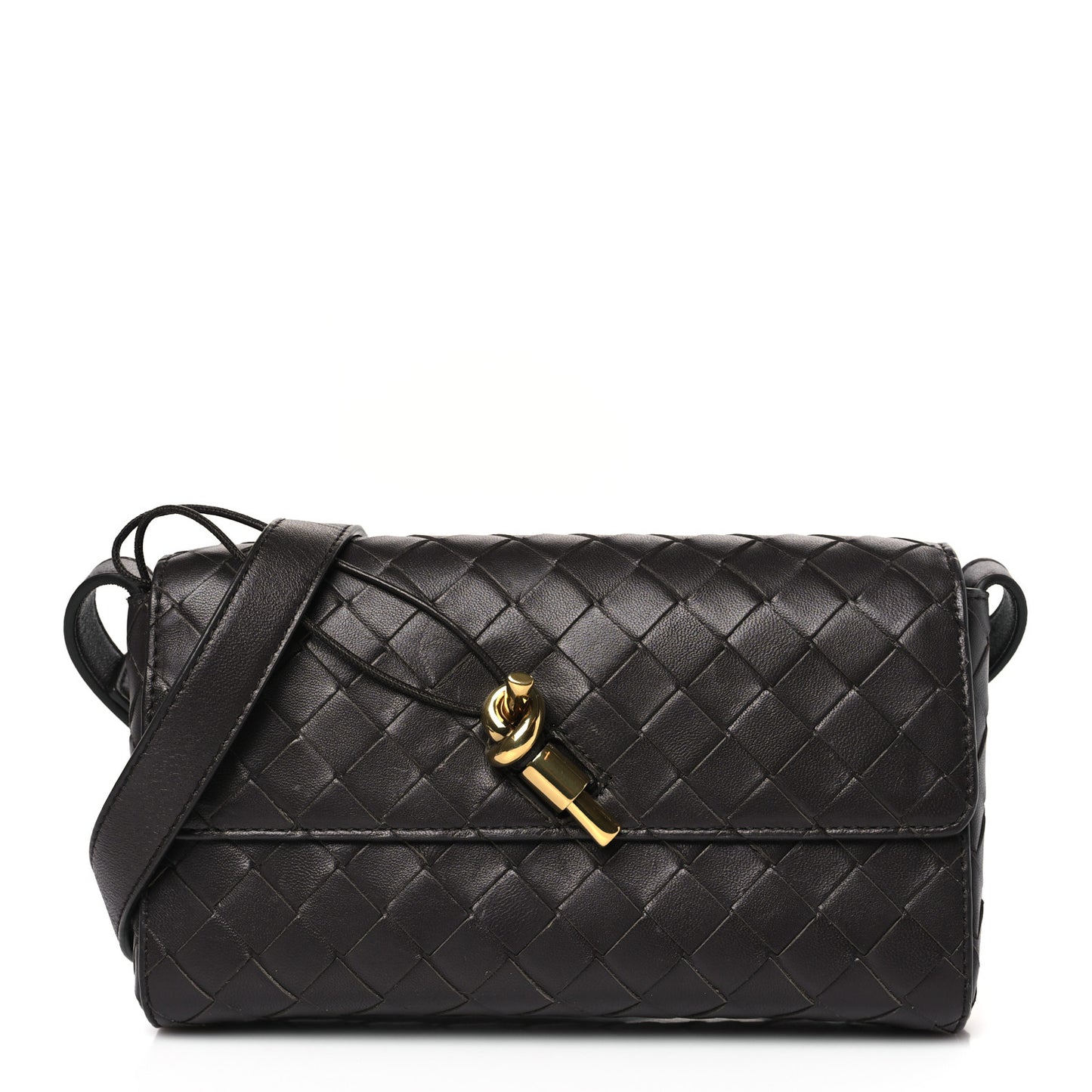 Nappa Intrecciato Andiamo Shoulder Bag Fondant