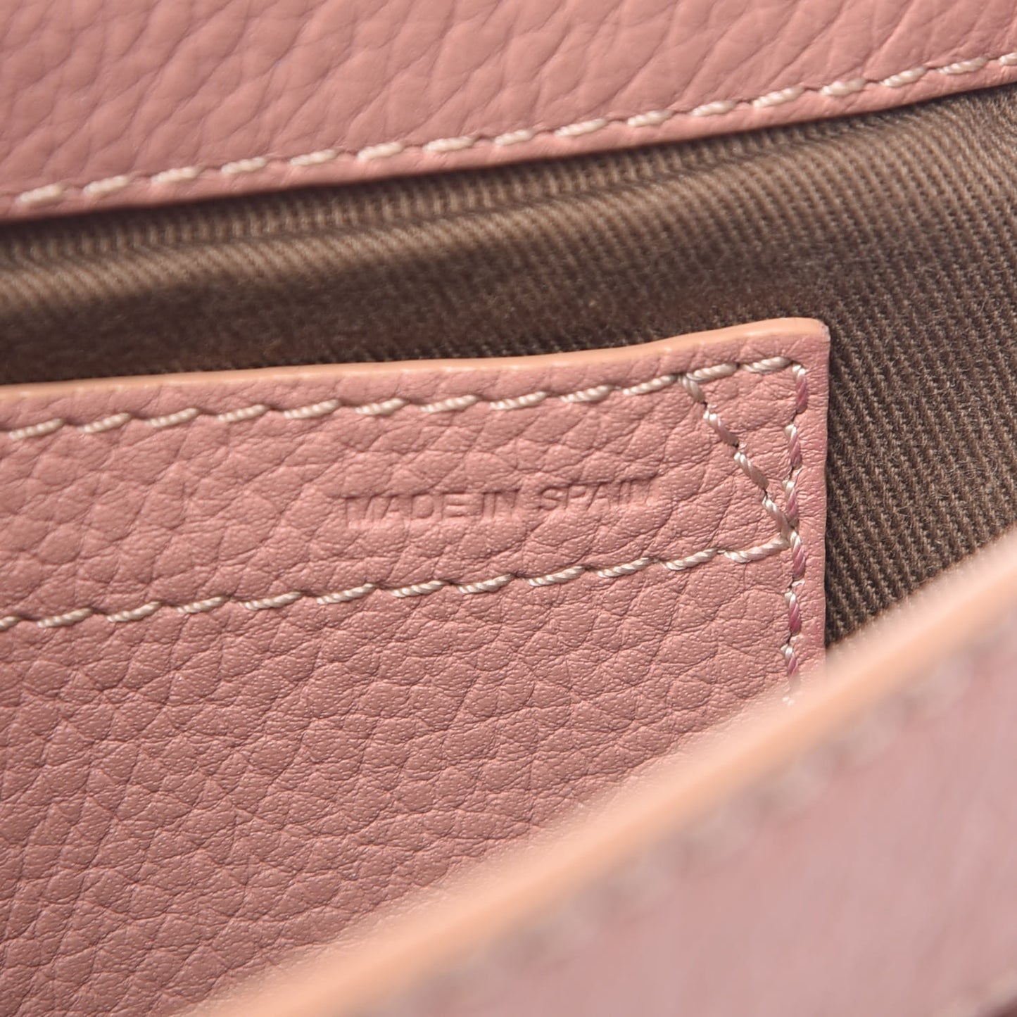 Grained Calfskin Small Marcie Saddle Bag Anemone Pink