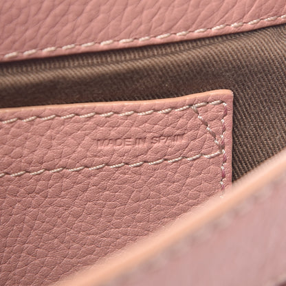 Chloe Grained Calfskin Small Marcie Saddle Bag Anemone Pink 7 of 11