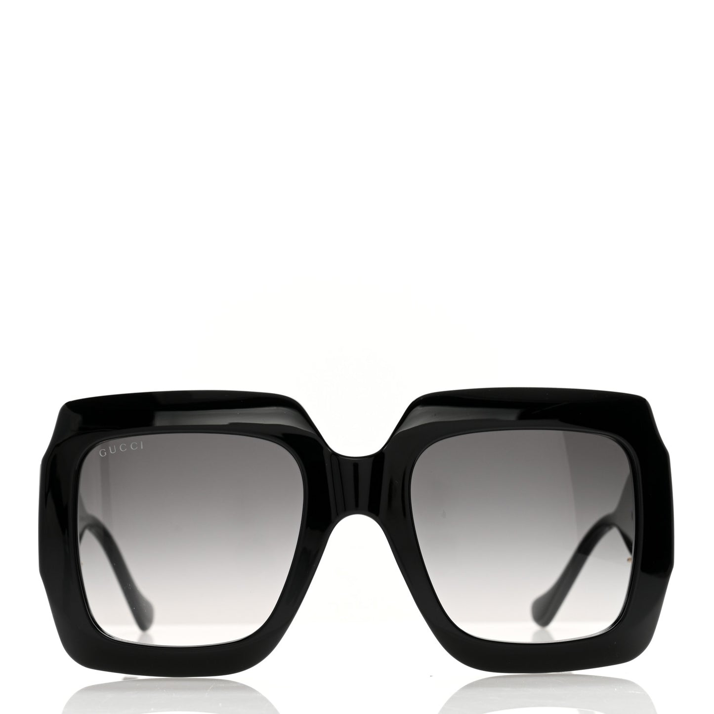 Acetate Rectangular Frame Chain Sunglasses GG1022S Black