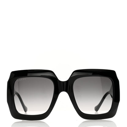 Gucci Acetate Rectangular Frame Chain Sunglasses GG1022S Black 2 of 8