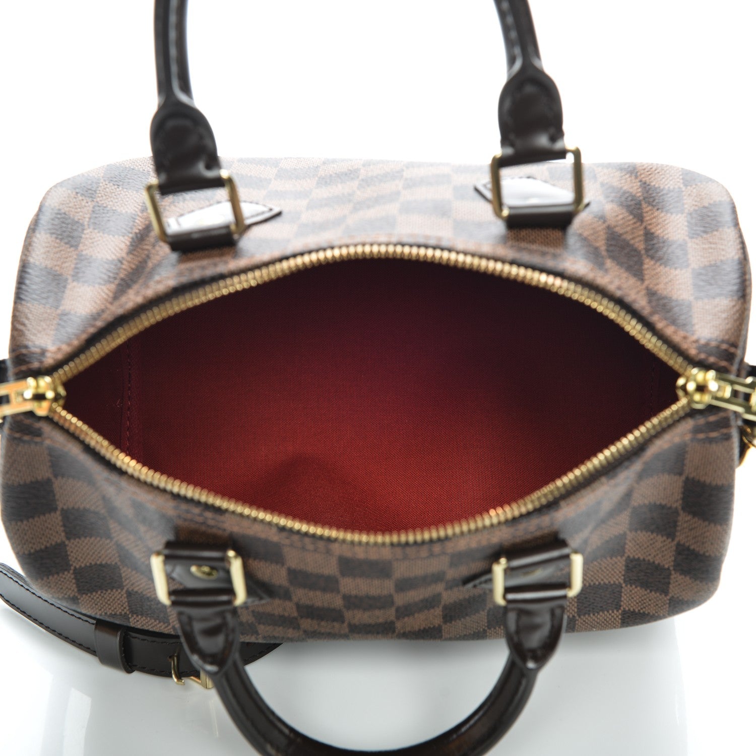 Louis Vuitton Damier Ebene Speedy Bandouliere 25 13 of 16