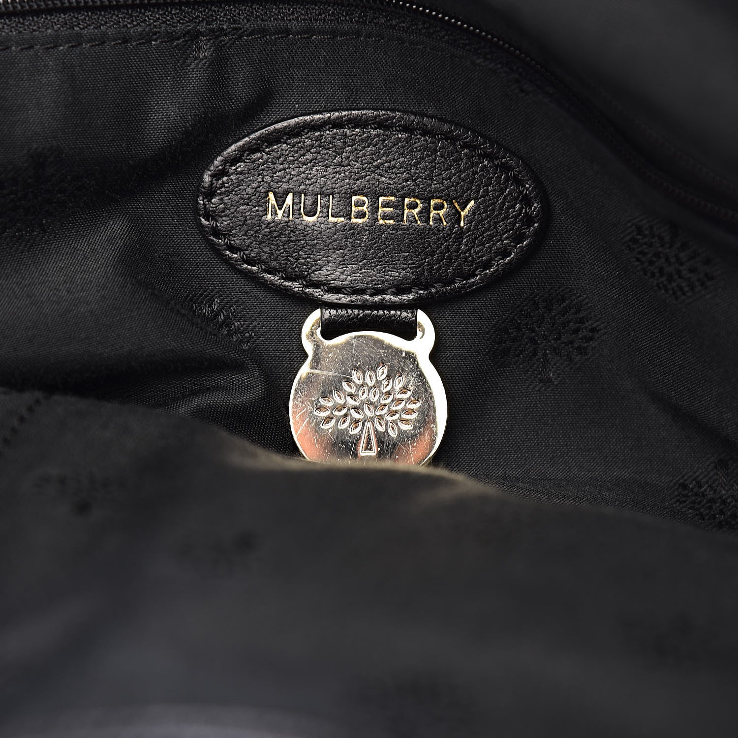 Mulberry Glossy Goatskin Medium Del Rey Satchel Black 6 of 11