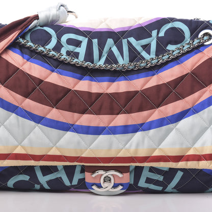 Chanel Fabric Quilted Printed XXL Flap Multicolor 10 of 10