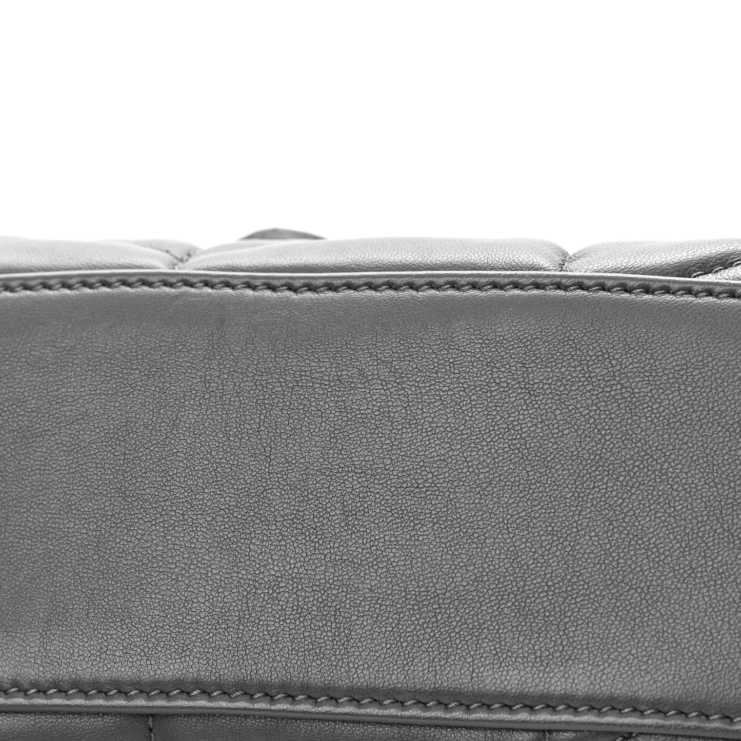 Lambskin Quilted Mini Loulou Puffer Monogram Chain Satchel Storm