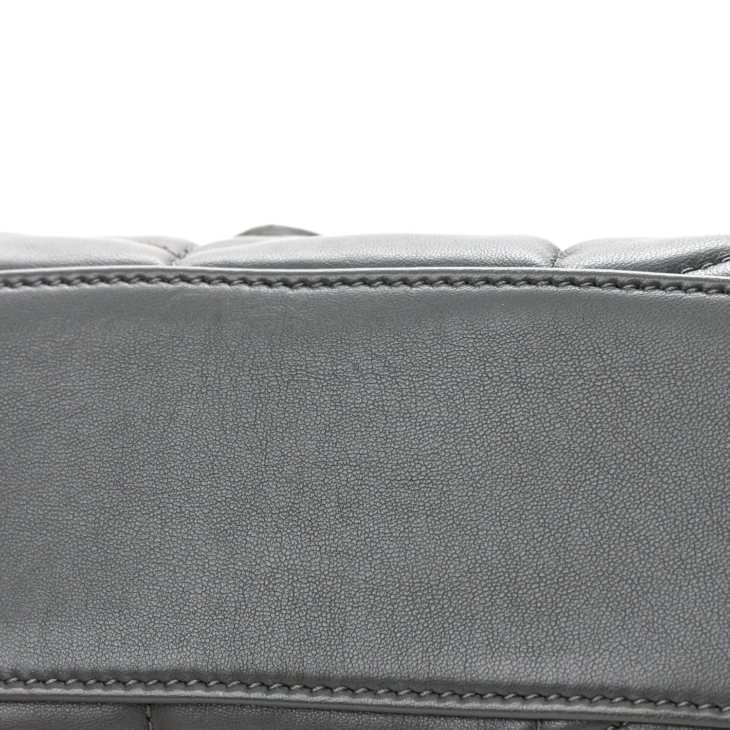Saint Laurent Lambskin Quilted Mini Loulou Puffer Monogram Chain Satchel Storm 12 of 16