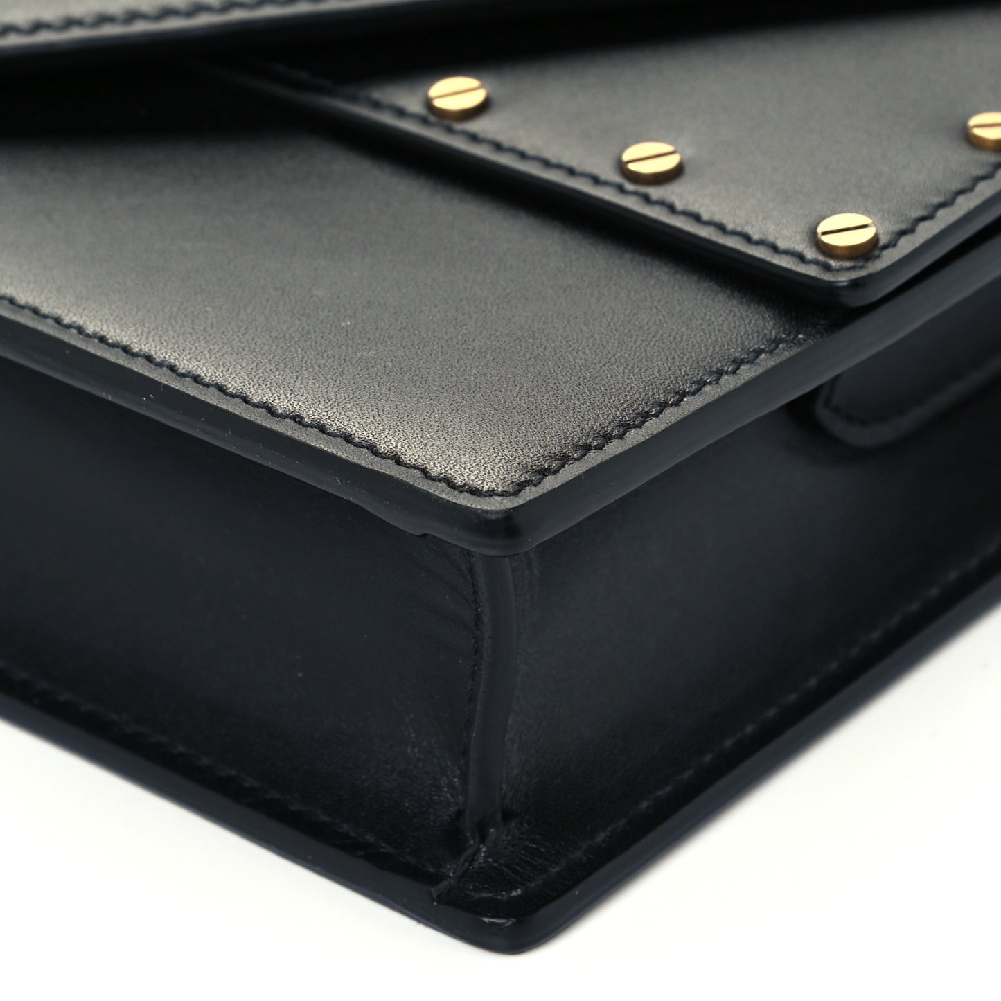 Calfskin Medium Margaux Shoulder Bag Black