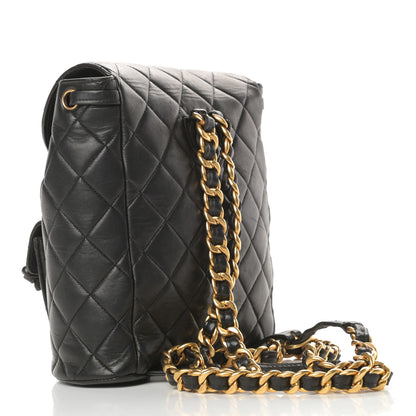 Chanel Lambskin Quilted Backpack Black 3 of 18