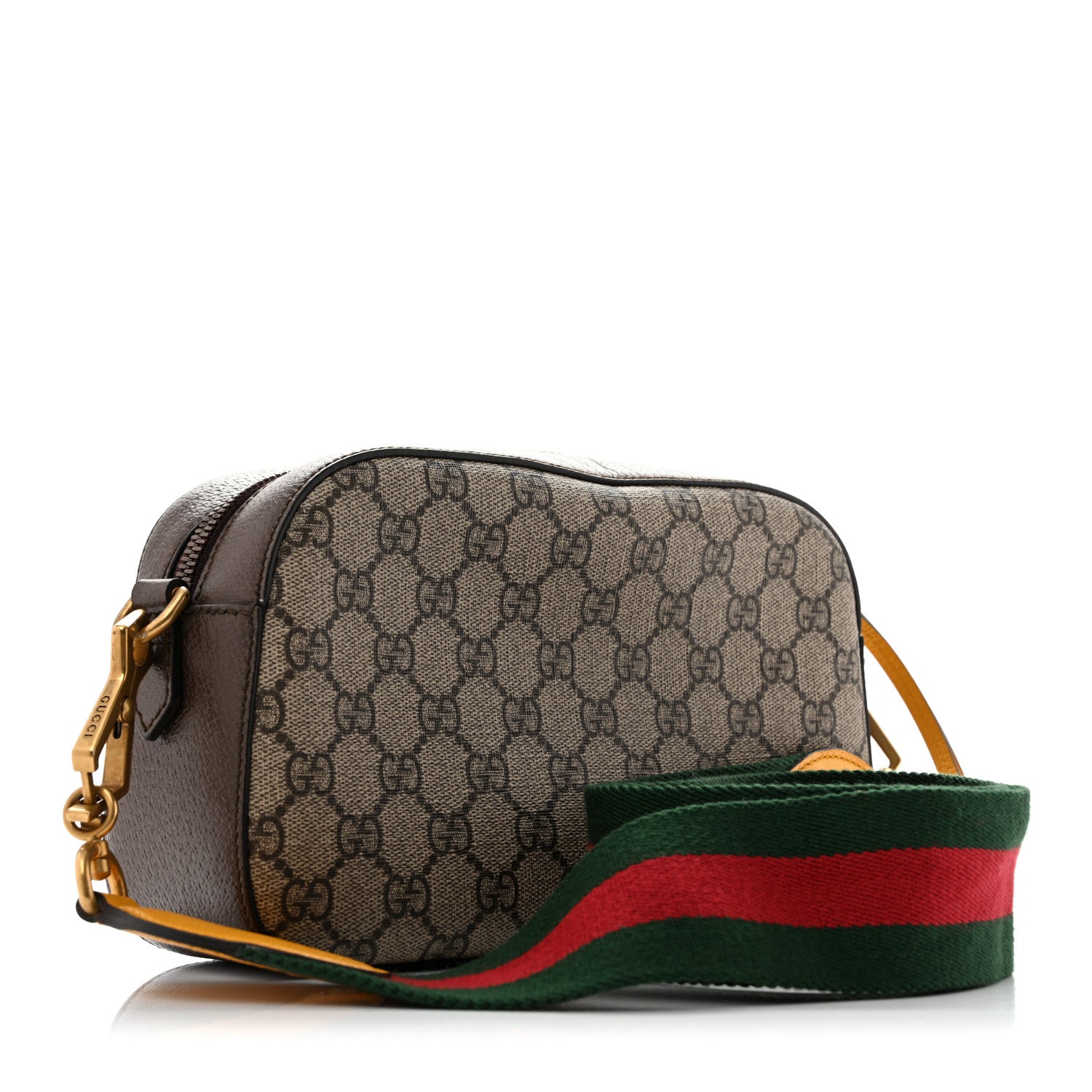 Gucci GG Supreme Monogram Web Neo Vintage Shoulder Bag Beige New Acero Crop 3 of 11