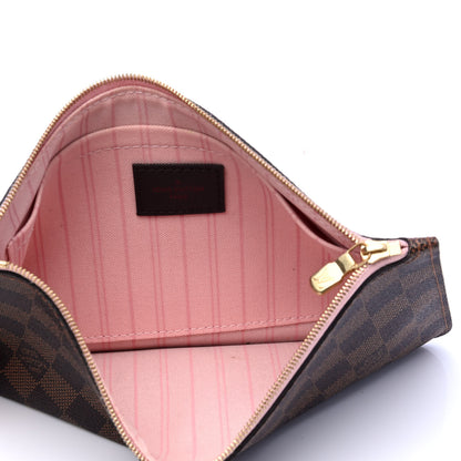 Louis Vuitton Damier Ebene Neverfull MM GM Pochette Rose Ballerine 3 of 4