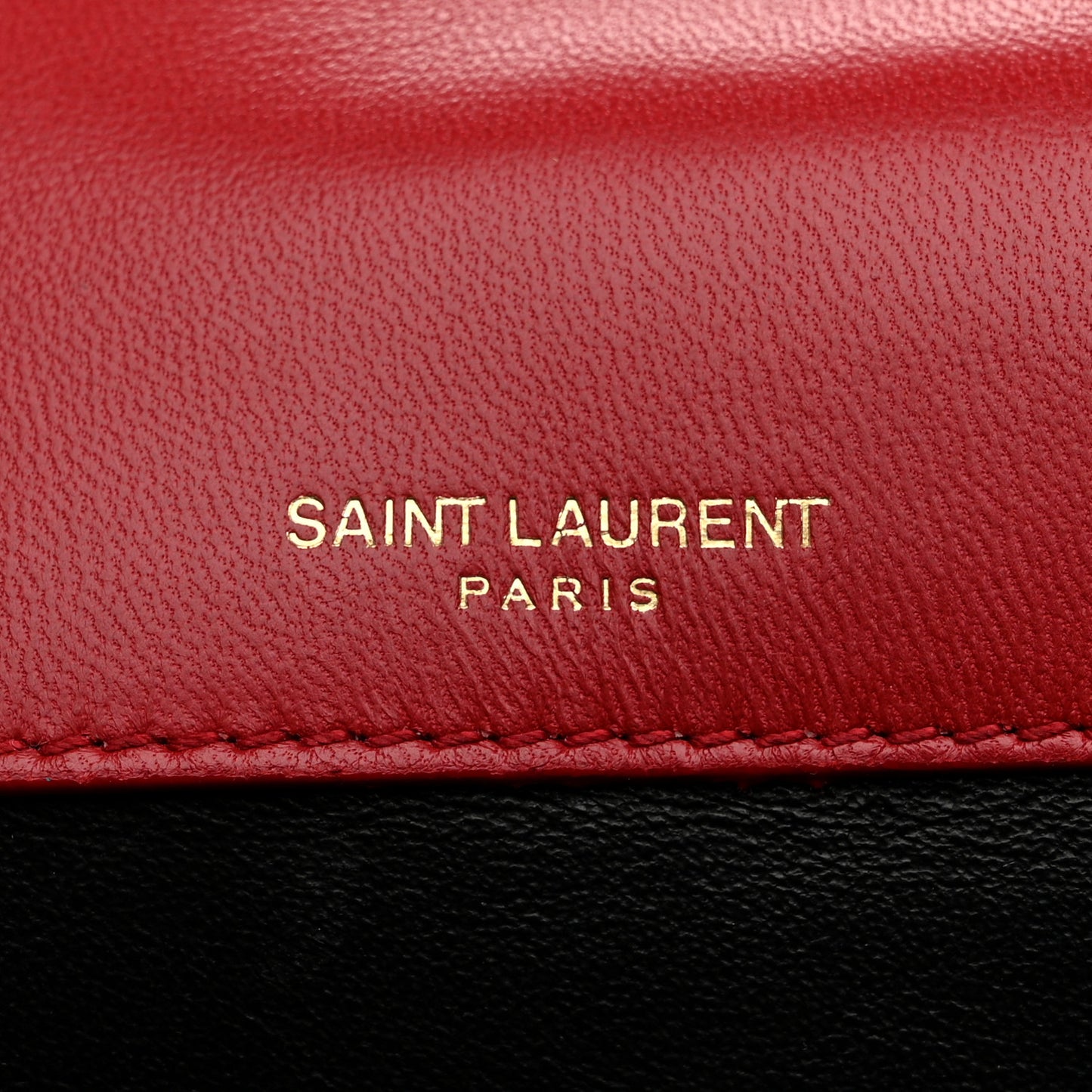 Lambskin Matelasse Monogram Large Vicky Chain Bag Rouge Eros
