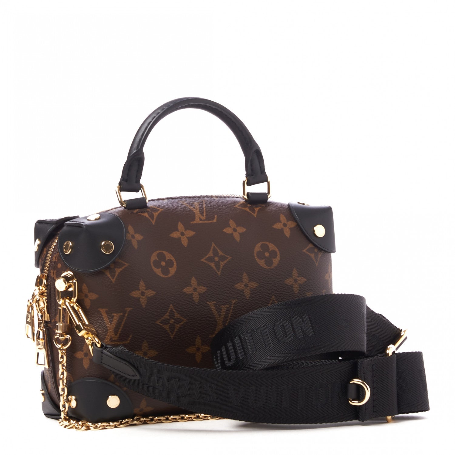 Louis Vuitton Monogram Petite Malle Souple Black 2 of 8