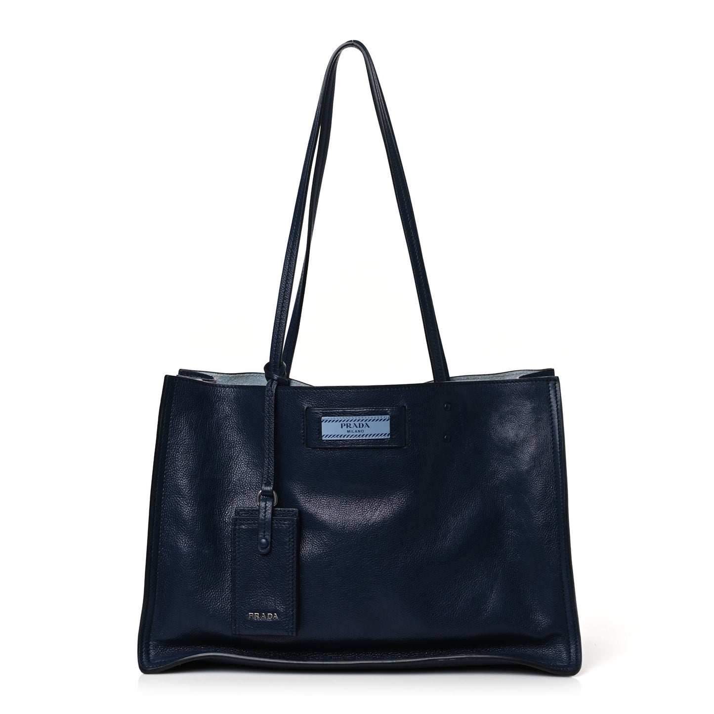 Glace Calf Etiquette Tote Astrale Inchiostro