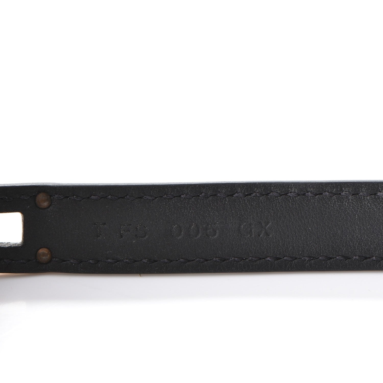 Hermes Epsom Kelly Double Tour Bracelet M Black 6 of 8