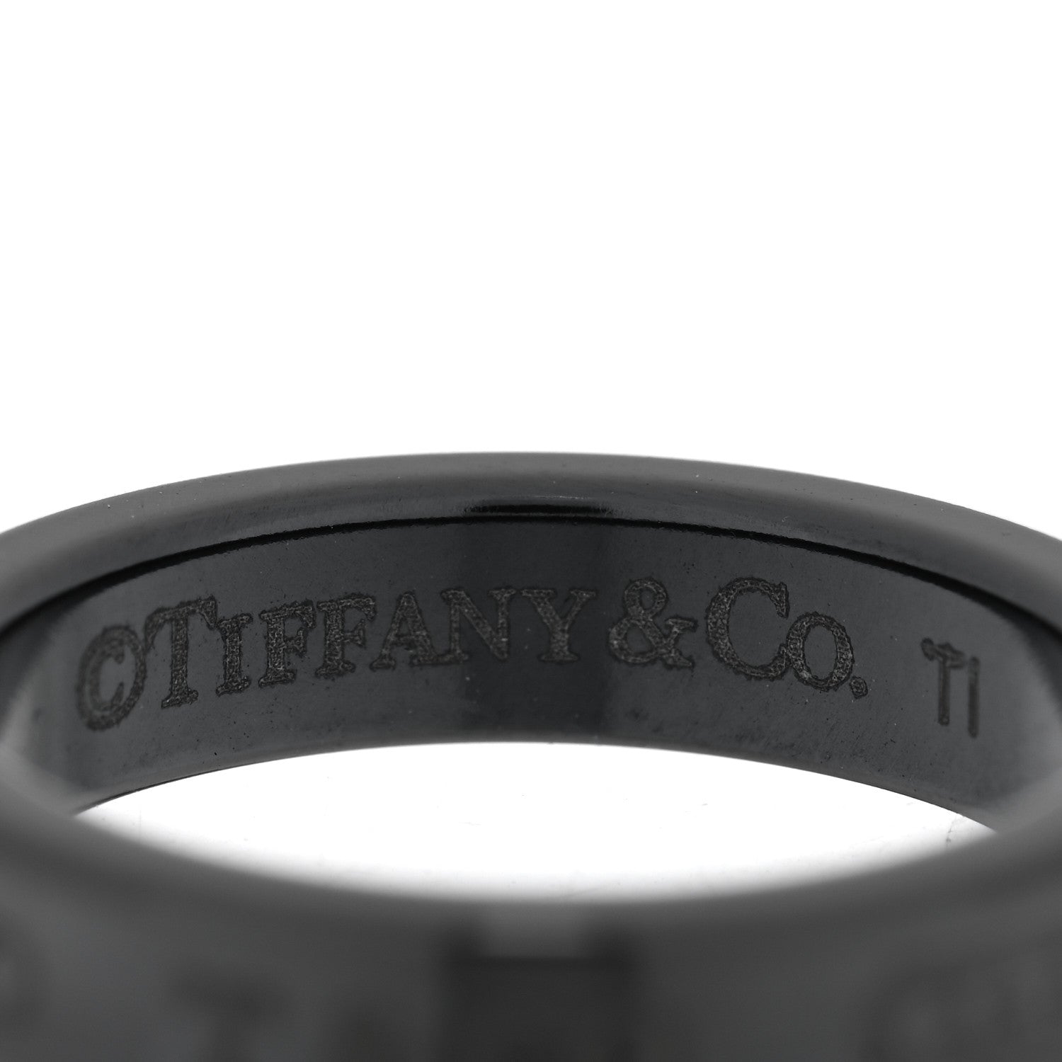 Tiffany Titanium 1837 Narrow Band Ring 49 5 1622509 – FASHIONPHILE