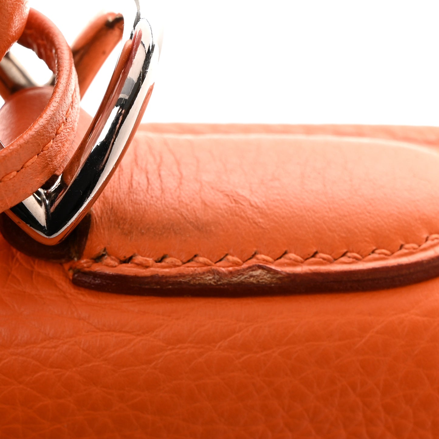 Taurillon Clemence Voyage Kelly 50 Orange