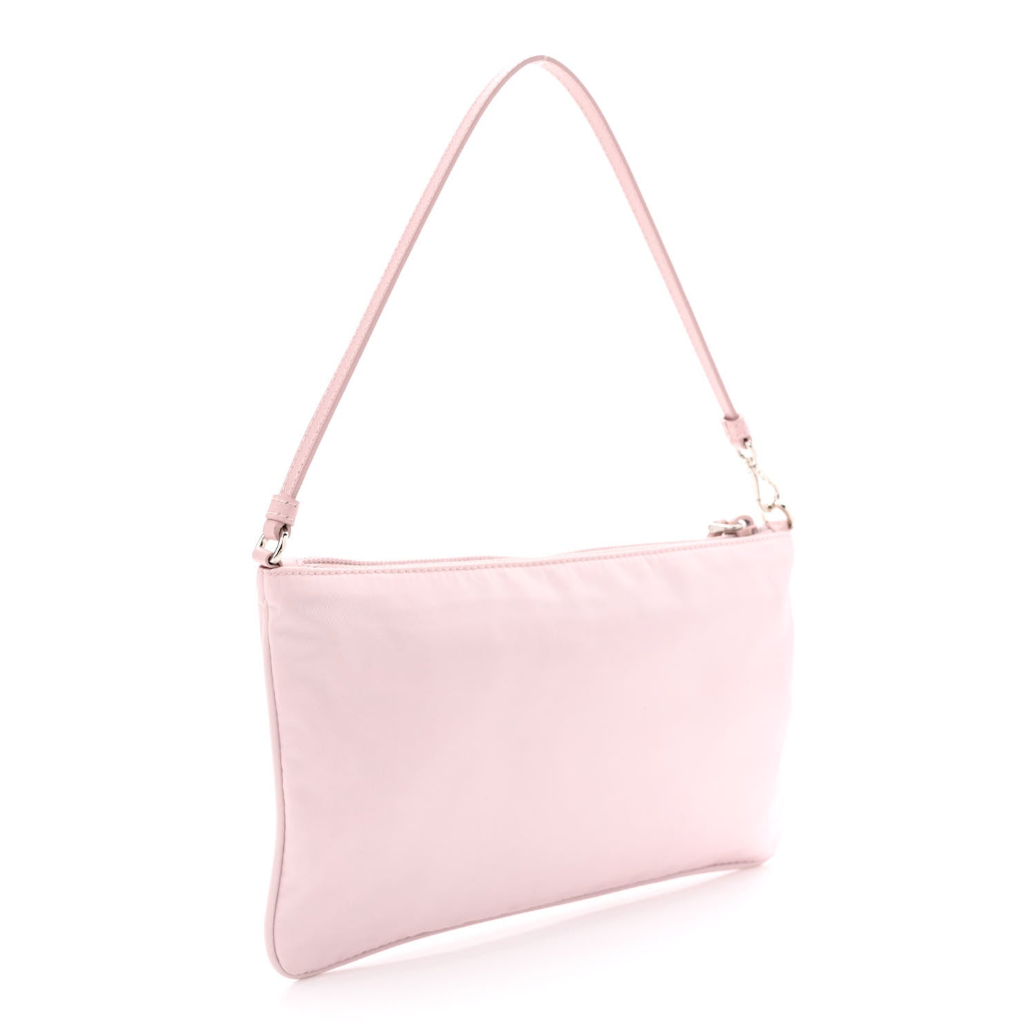 Prada Re-Nylon Vela Saffiano Mini Pochette Bag Alabastro 3 of 11