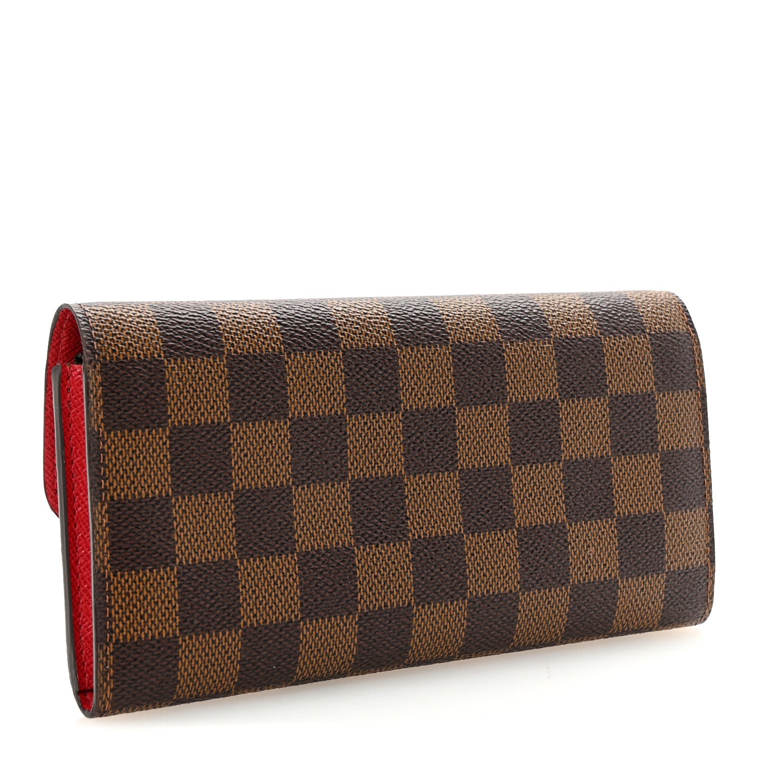 Louis Vuitton Damier Ebene Emilie Wallet Red 3 of 7