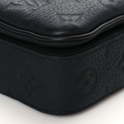 Louis Vuitton Taurillon Monogram S Lock Wearable Wallet Black 8 of 11