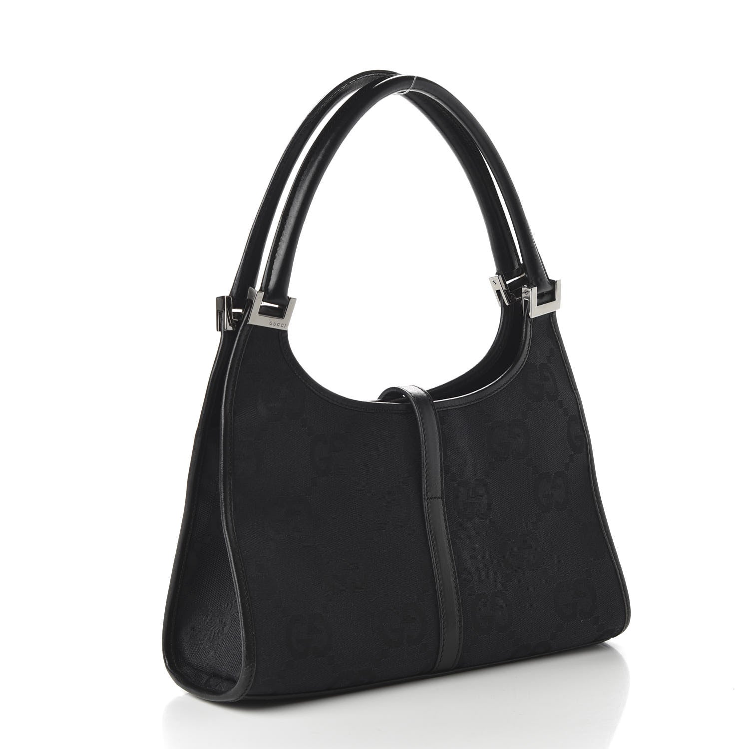 Gucci Monogram Jackie Shoulder Bag Black 3 of 10
