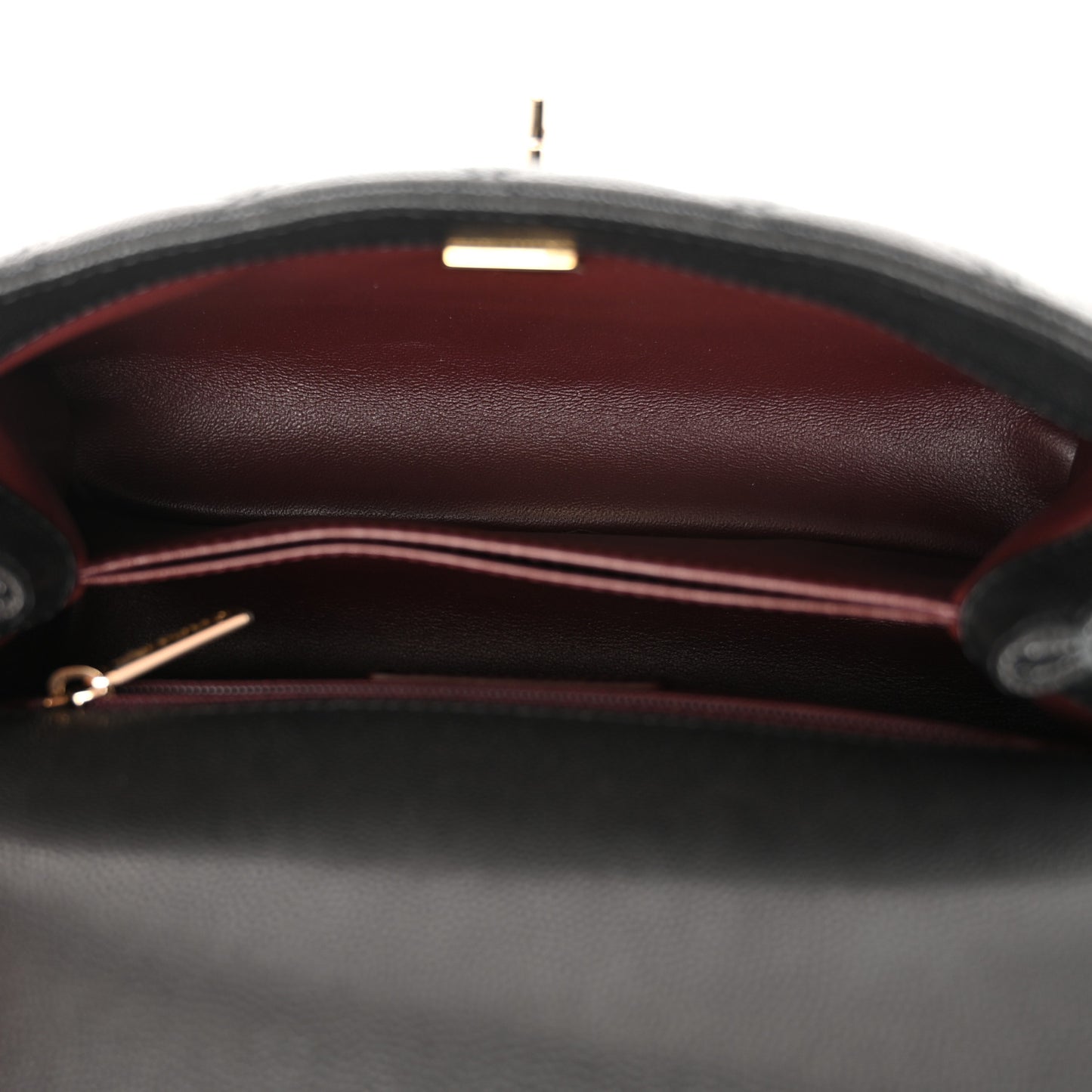 Caviar Quilted Mini Coco Handle Flap Black
