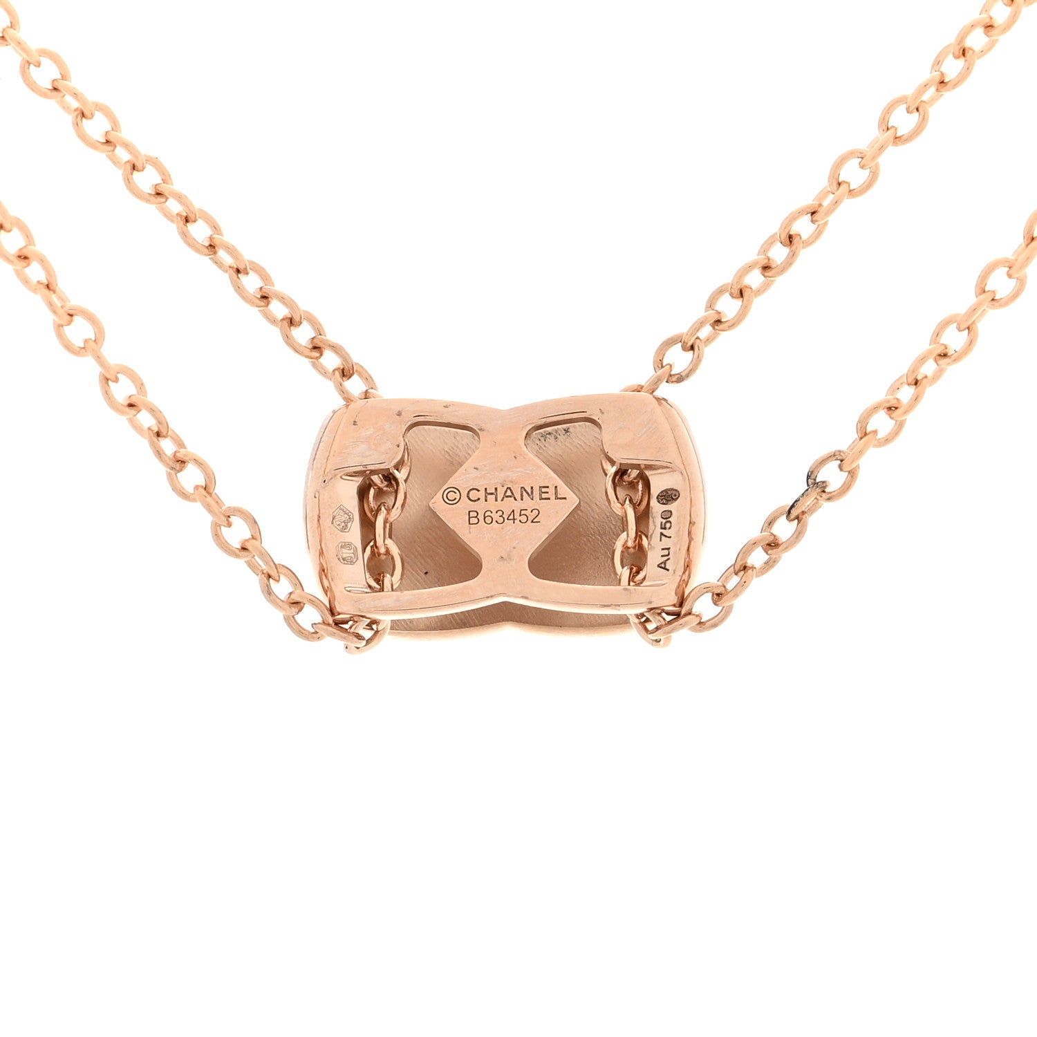 Chanel 18K Beige Gold Coco Crush Pendant Necklace 5 of 6