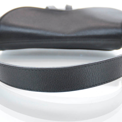 Christian Dior Leather Double Saddle Bag Black 4 of 9
