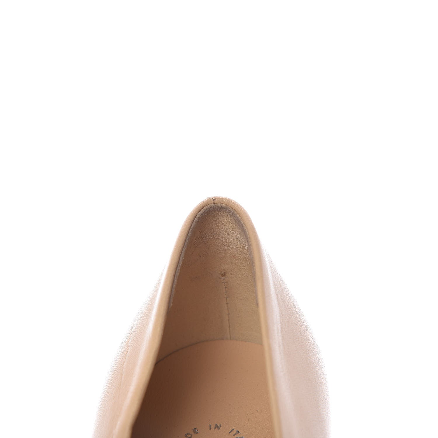 Chanel Calfskin CC Cap Toe Platform Chain Pumps 38.5 Beige Black 13 of 17