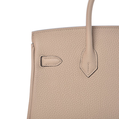 Hermes Togo Birkin 25 Gris Tourterelle 32 of 38