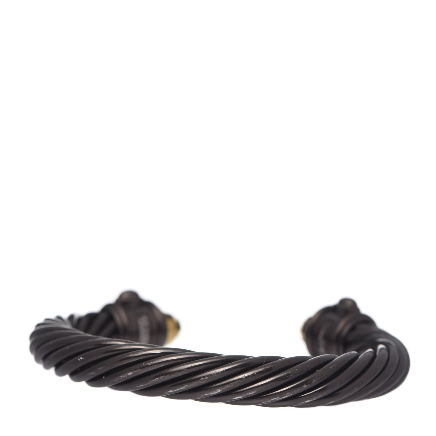 Aluminum 10mm Renaissance Cable Bracelet Black Gold