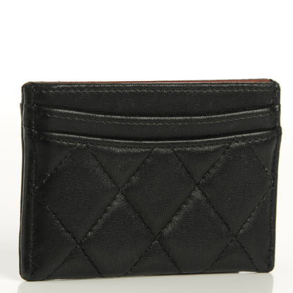 Chanel Lambskin Quilted Card Holder Black 3 of 8