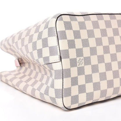 Louis Vuitton Damier Azur Neonoe MM Eau De Rose 8 of 11