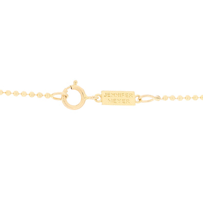Jennifer Meyer 18K Yellow Gold Diamond Good Luck Pendant Necklace 4 of 5