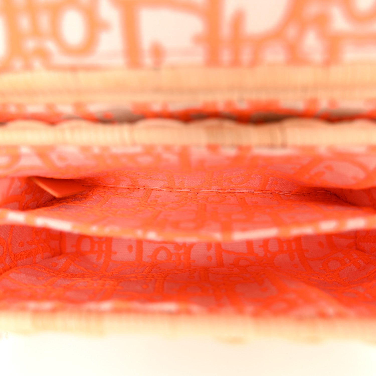 Christian Dior Wicker Oblique 30 Montaigne Box Bag Fluorescent Orange 5 of 10