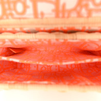Christian Dior Wicker Oblique 30 Montaigne Box Bag Fluorescent Orange 5 of 10