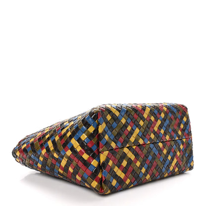 Bottega Veneta Shiny Goatskin Intrecciato Small Cabat Multicolor 5 of 12