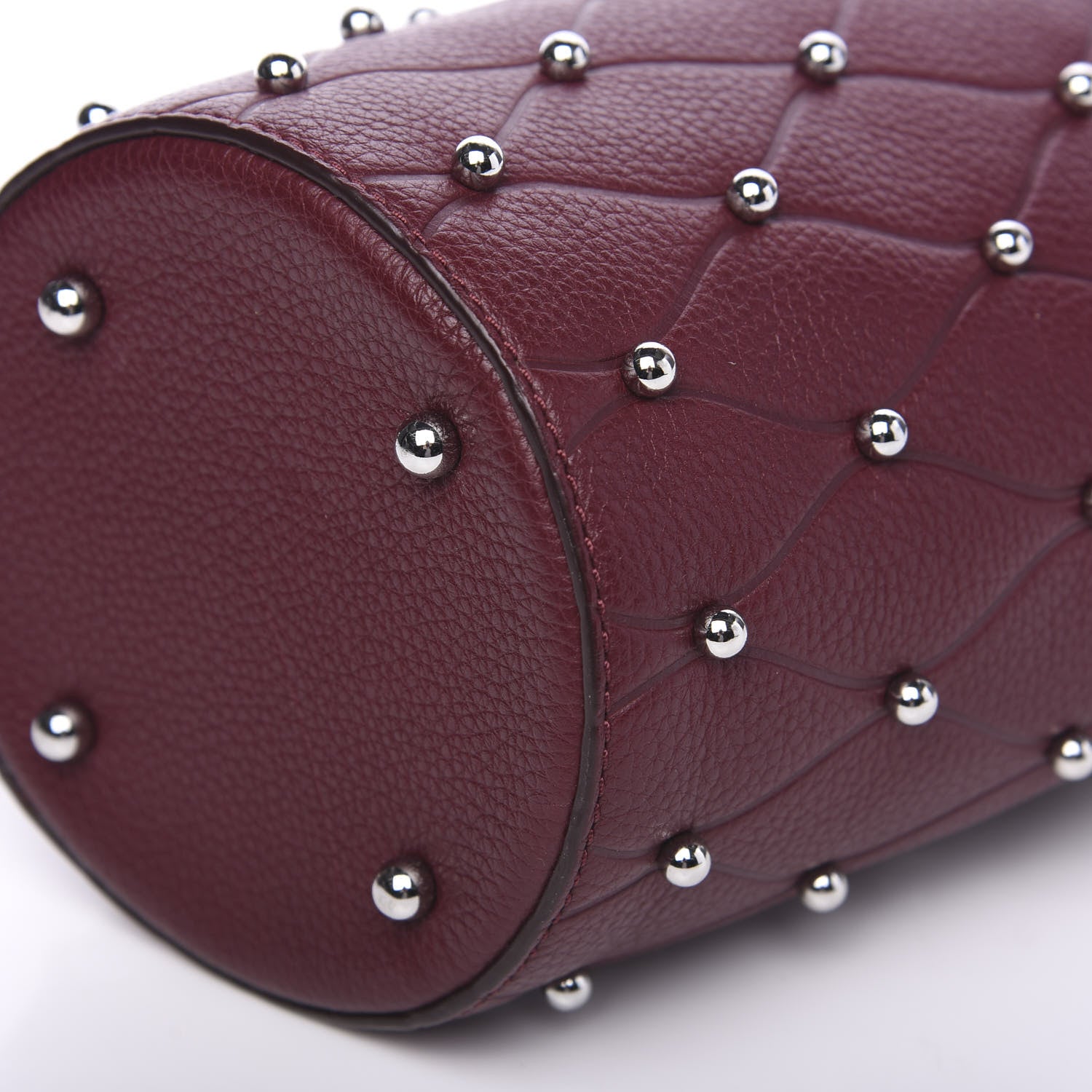 Alexander Wang Pebbled Calfskin Mini Roxy Bucket Bag Burgundy 6 of 7