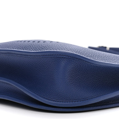 Hermes Taurillon Clemence Evelyne III PM Bleu Electrique 9 of 10