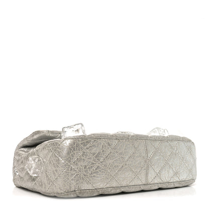 Chanel Calfskin Ice Cube On the Rocks Medium Flap Silver 4 of 10