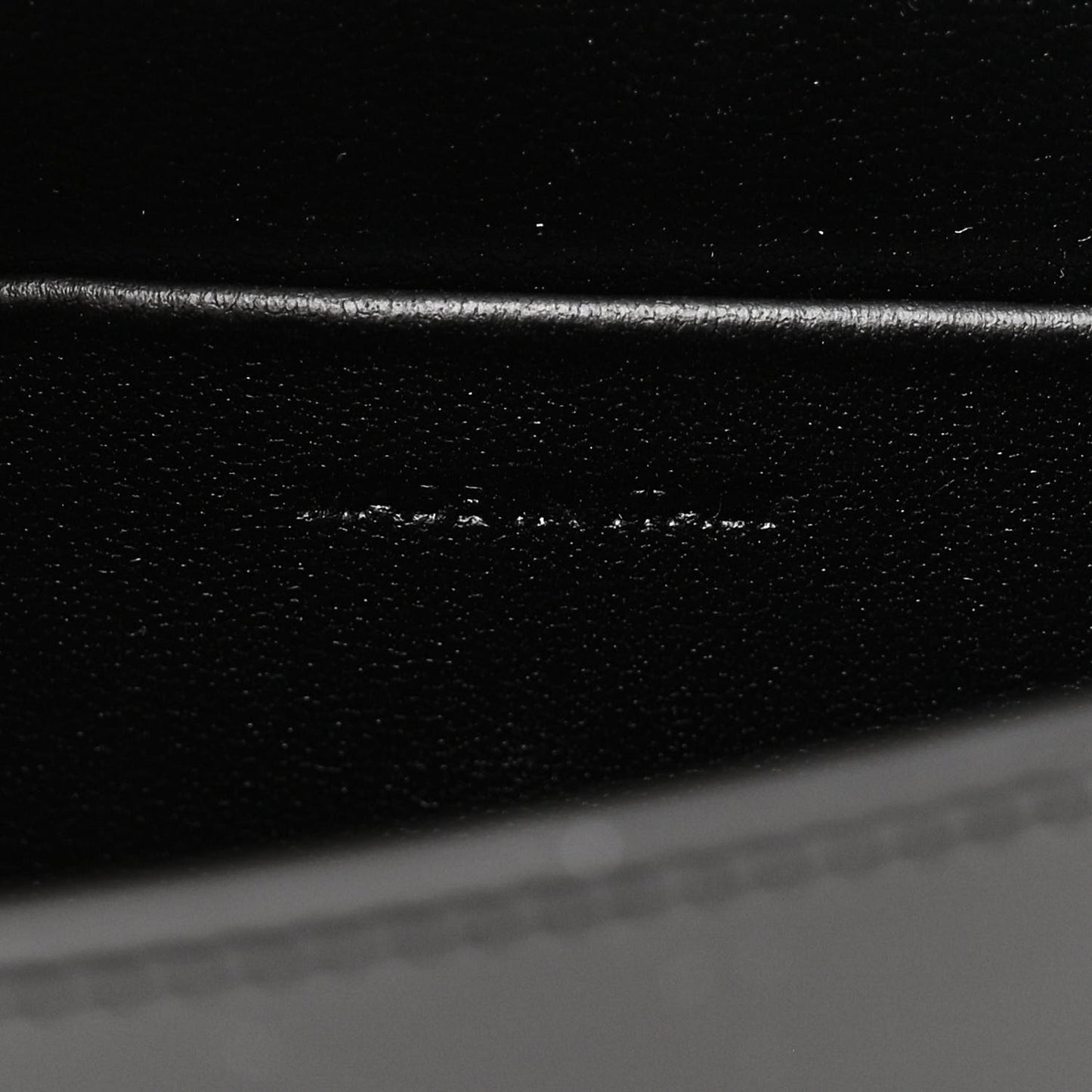 Shiny Calfskin Triomphe Chain Shoulder Bag Black