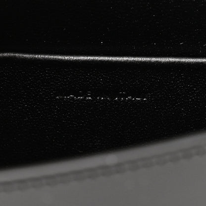 Celine Shiny Calfskin Triomphe Chain Shoulder Bag Black 7 of 10