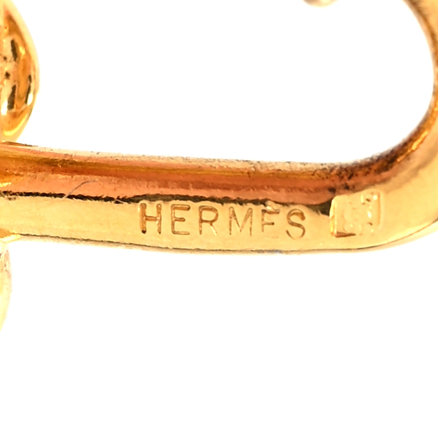 Hermes Permabrass Elephant Cadena Lock Gold 3 of 3