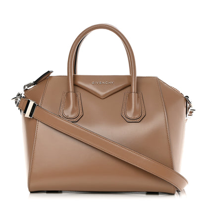 Givenchy Shiny Lord Calfskin Small Antigona Dark Beige 1 of 13