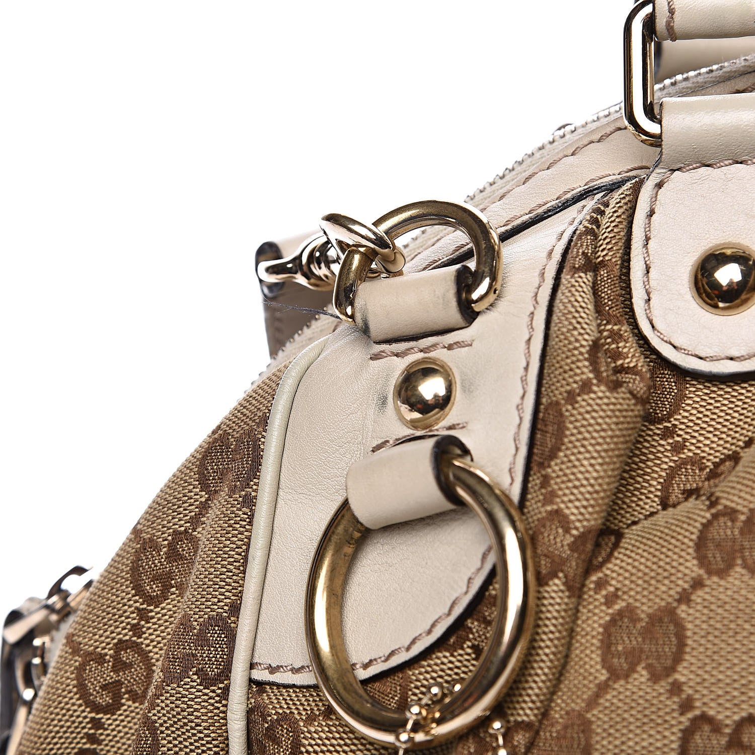 Gucci Monogram Medium Sukey Boston Off White 12 of 16
