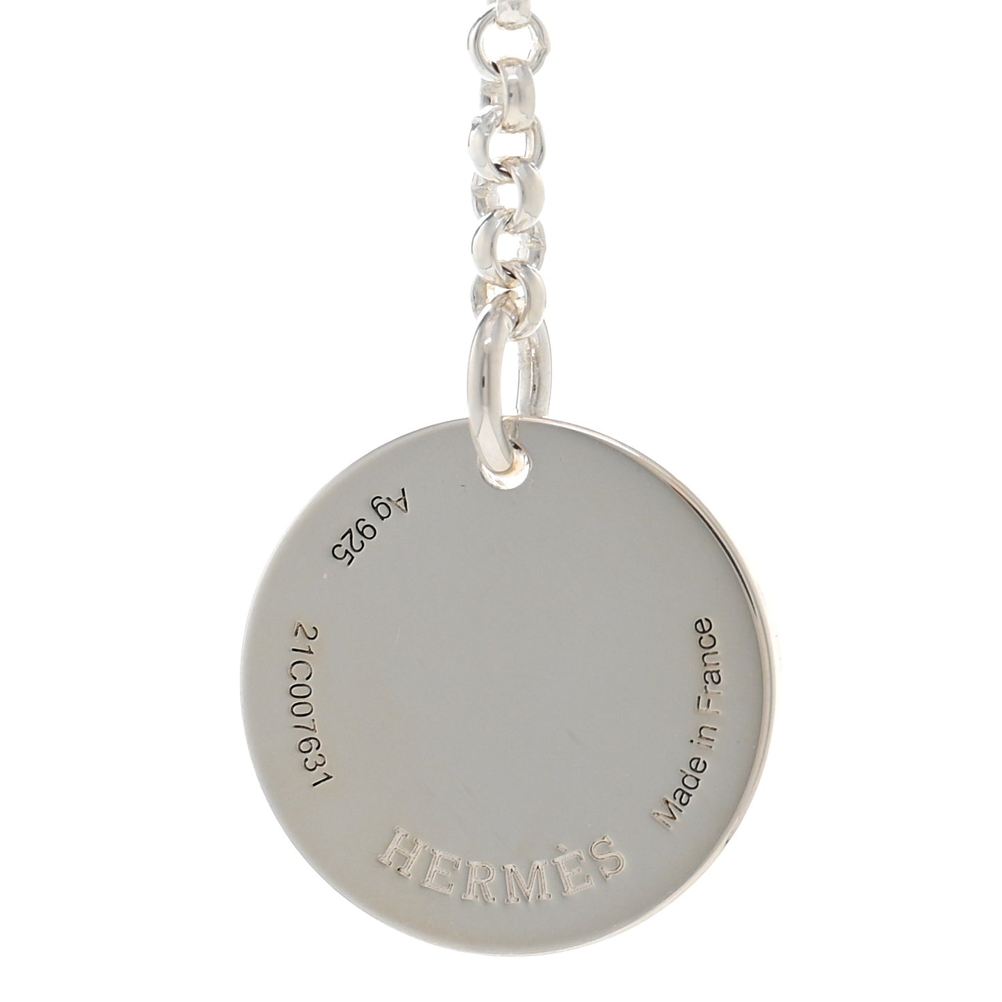Sterling Silver 18K Rose Gold PM Ex-Libris Pendant Necklace