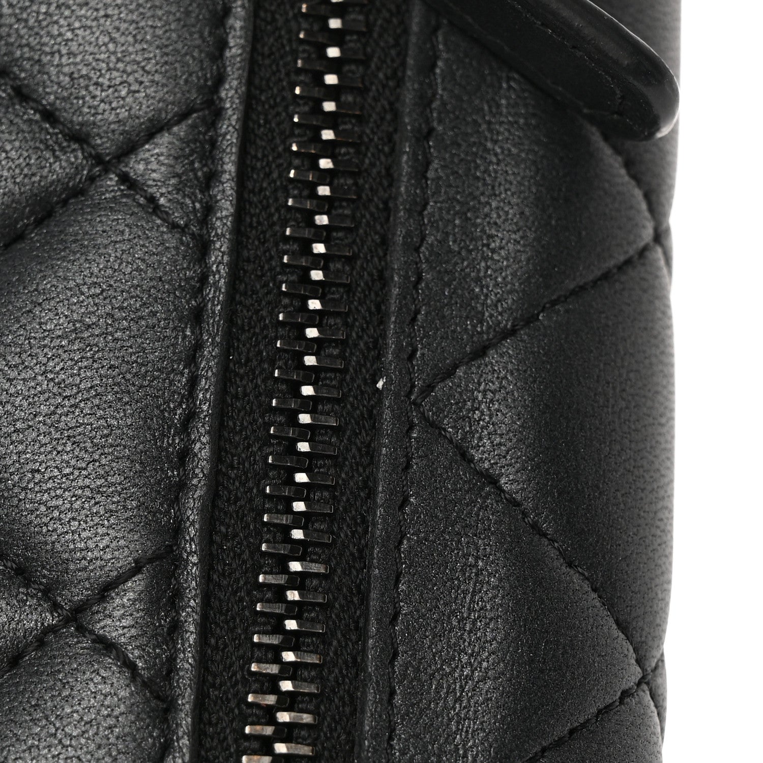 Chanel Lambskin Quilted Compact Flap Wallet So Black 11 of 12